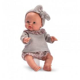 Bebelus Alex cu pulover gri 36 cm - Asivil