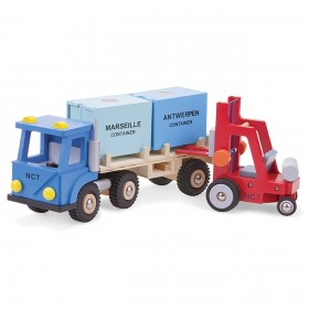 Camion cu 2 containere - New Classic Toys