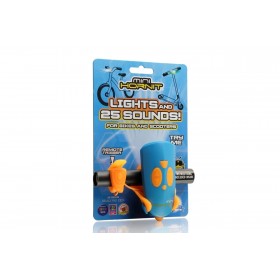 Claxon Mini Hornit cu lumina - albastru si portocaliu