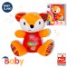 Jucarie interactiva bebe cu activitati si lumini 15 cm - Vulpe Jucarie interactiva bebe cu activitati si lumini 15 cm - Vulpe