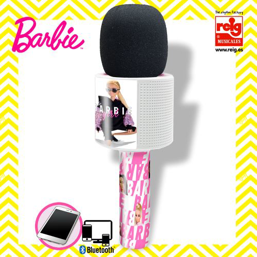 Microfon cu conexiune bluetooth Barbie - Reig Musicales