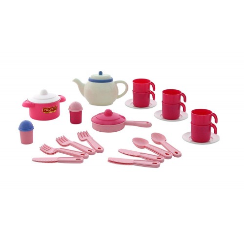 Set accesorii bucatarie pentru 6 persoane - 38 piese - Polesie Wader Set accesorii bucatarie pentru 6 persoane - 38 piese - Polesie Wader