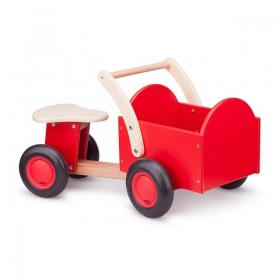 Vehicul lemn cu portbagaj - New Classic Toys