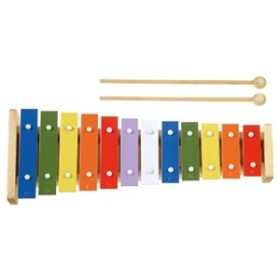 Xilofon Metallophone - 12 note colorate - New Classic Toys