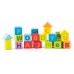 Cuburi colorate cu cifre si litere Woody Cuburi colorate cu cifre si litere Woody