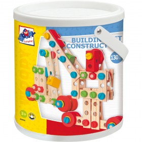 Galetusa Constructo - 130 piese Woody