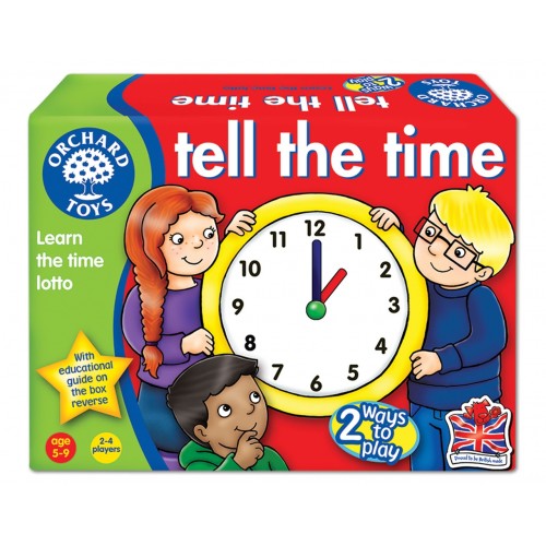 Joc educativ loto in limba engleza - Citeste ceasul Tell The Time - Orchard Toys