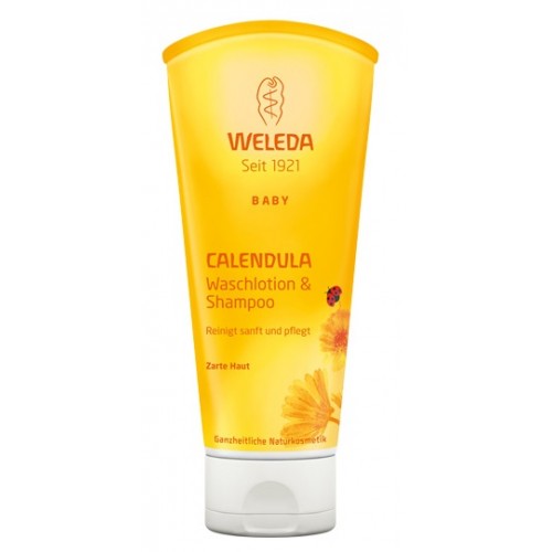 Lotiune si sampon cu galbenele pentru baia bebelusului - Weleda Baby Lotiune si sampon cu galbenele pentru baia bebelusului - Weleda Baby