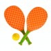Set mini tenis pentru copii, cu 2 rachete şi o minge - Summertime