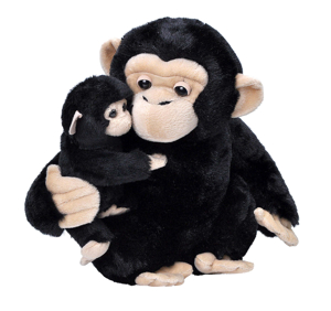 Mama si Puiul - Cimpanzeu - Jucarie Plus Wild Republic 31 cm
