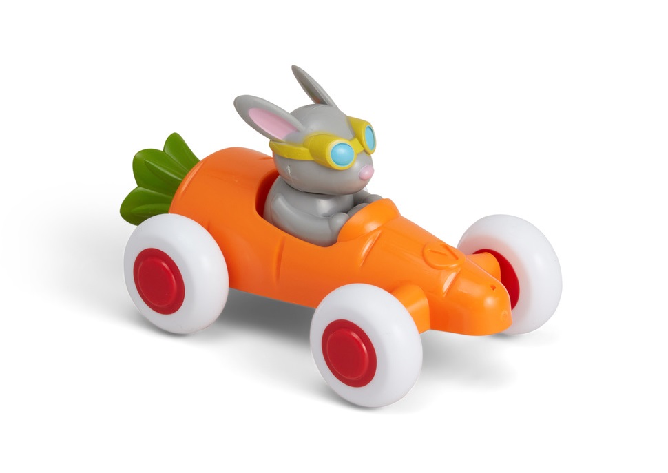 Pilot de curse Iepuras in Masinuta Morcov - Cute Racer - Viking Toys