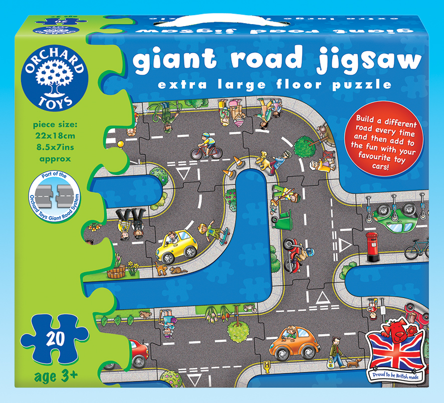 Puzzle podea gigant Traseu masini - Giant Road Jigsaw - Orchard Toys